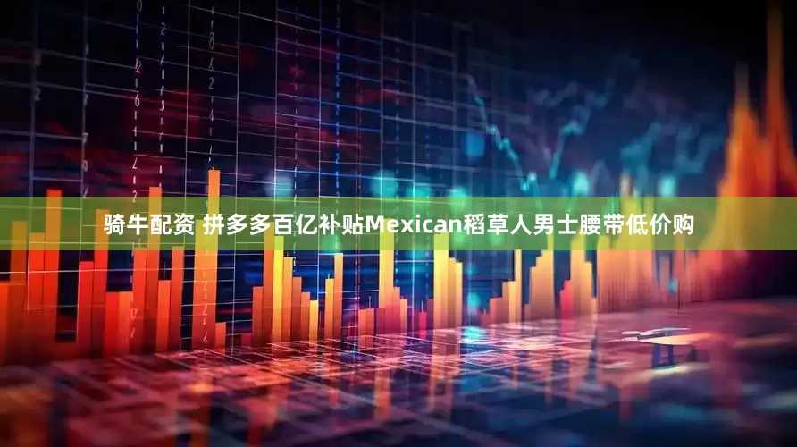 骑牛配资 拼多多百亿补贴Mexican稻草人男士腰带低价购