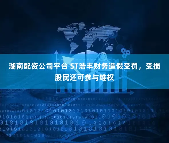 湖南配资公司平台 ST浩丰财务造假受罚，受损股民还可参与维权